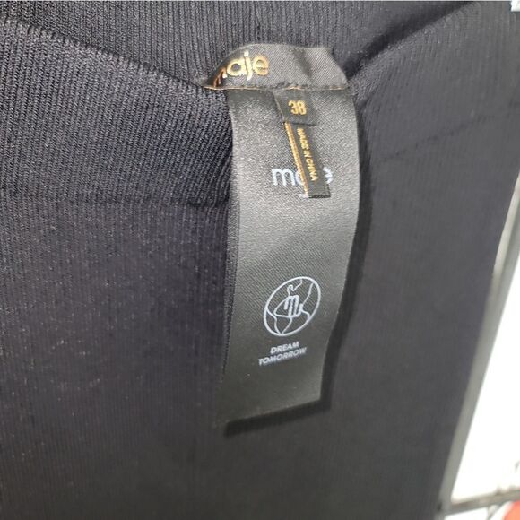 MAJE Pariso Flared-Leg High-Rise Stretch Ribbed-Knit Trousers - Picture 5 of 11